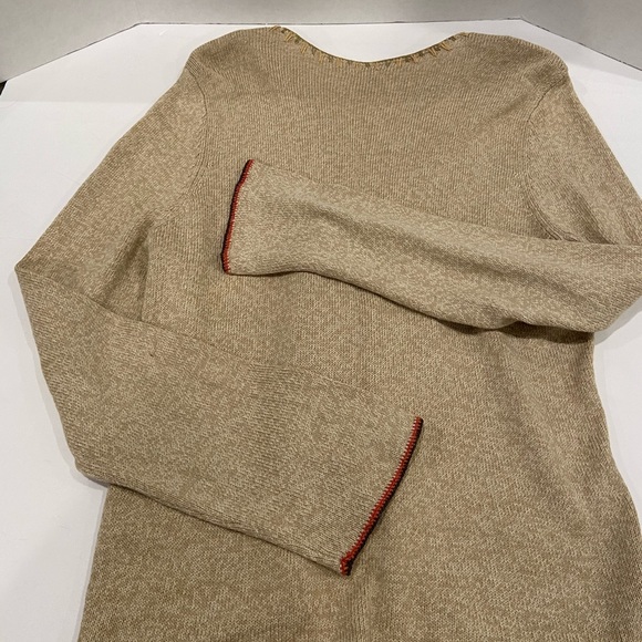 Sigrid Olsen Silk Artisinal Folkloric Cardigan. L - Picture 5 of 9